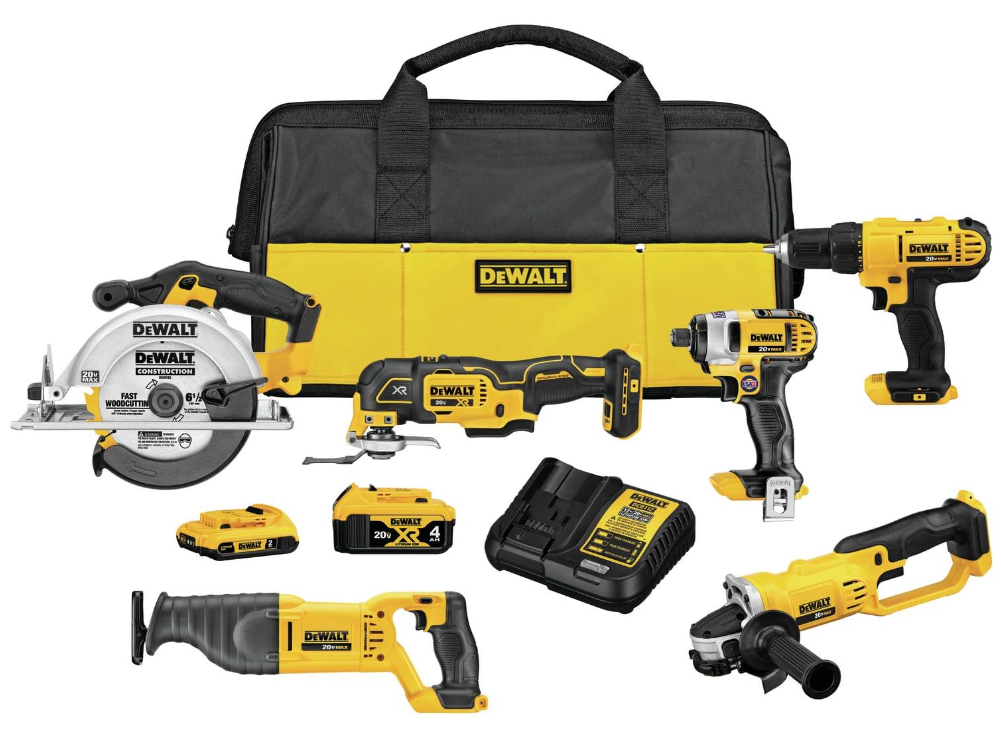 DEWALT 20V MAX Cordless Drill Combo Kit , 6-Tool (DCK661D1M1)