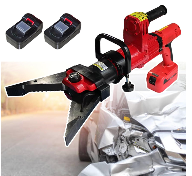 agreilduite Heavy Duty Cutting Expanding Tool-Battery Power,Electric Cutter Spreader Tool,Cutter Shearing Force/Expansion Force:313.8kn,With 2 Batteries